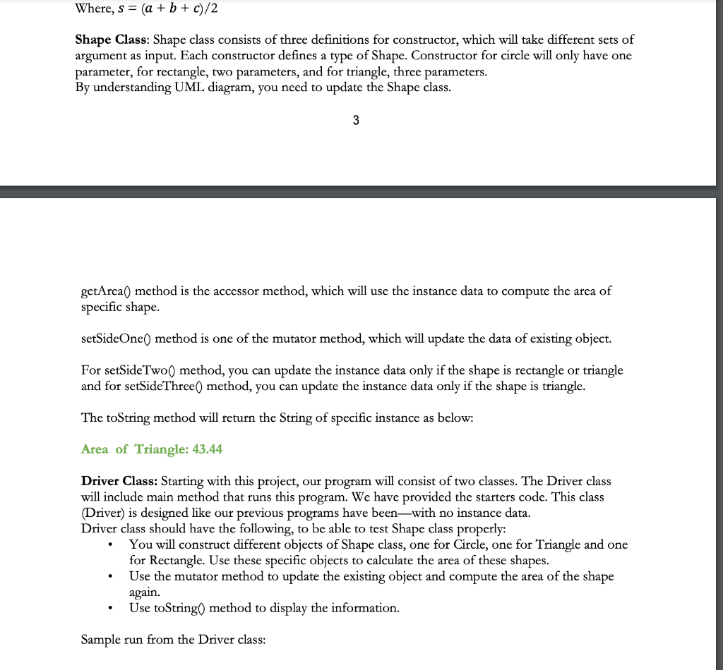 for each instance and separate the data of each shape 2. (10points)