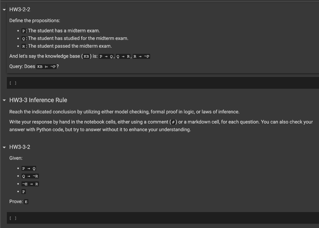 ****** Write your response by hand in the notebook cells, either using