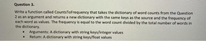  python / jupyter lab (please add comments in code!) Question 3.
