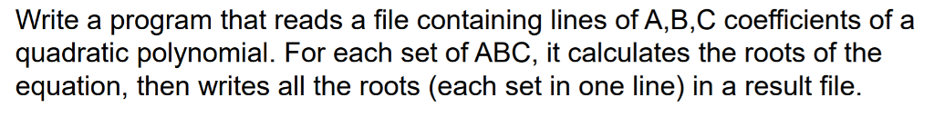 program to be written in fortran. Write a program that reads a