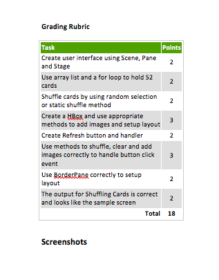 displaying the image as output! Please use the Grading rubric as a