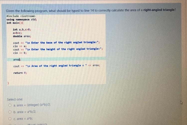 the output when the program runs? #include using namespace std; int main()