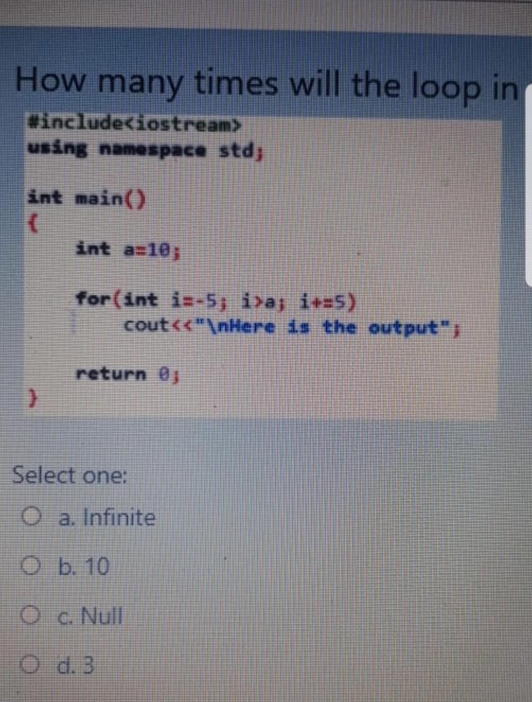 { int n34; n= 1+ ++; switch(n){ case 4: n=; break; case
