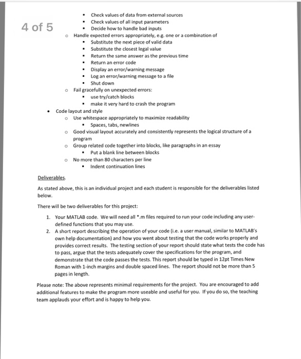 on the required programming concepts. Each student will be responsible for submitting