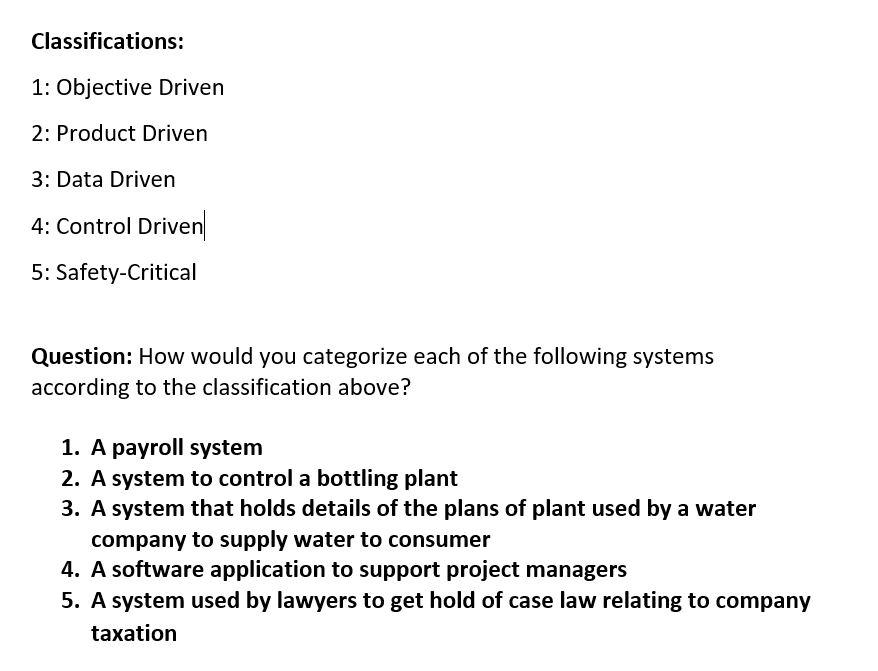 This question is from Software Project Management subject, topic: Selection of Project