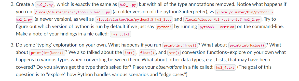the concepts we've learned thus far: int s, float s, strings, and
