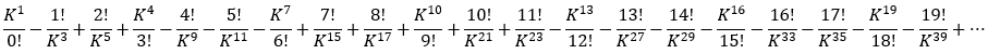 Build a Java program to calculate the next series. Read from
