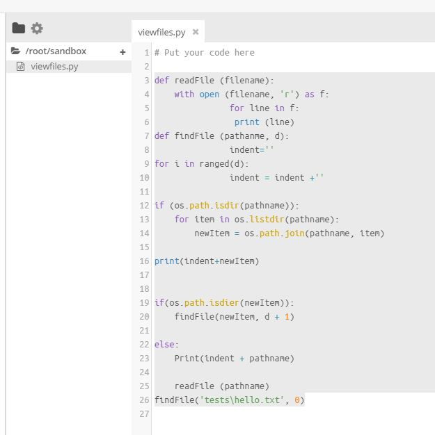 Programming Exercise 6.7 I get the error name 'ranged' is not defined