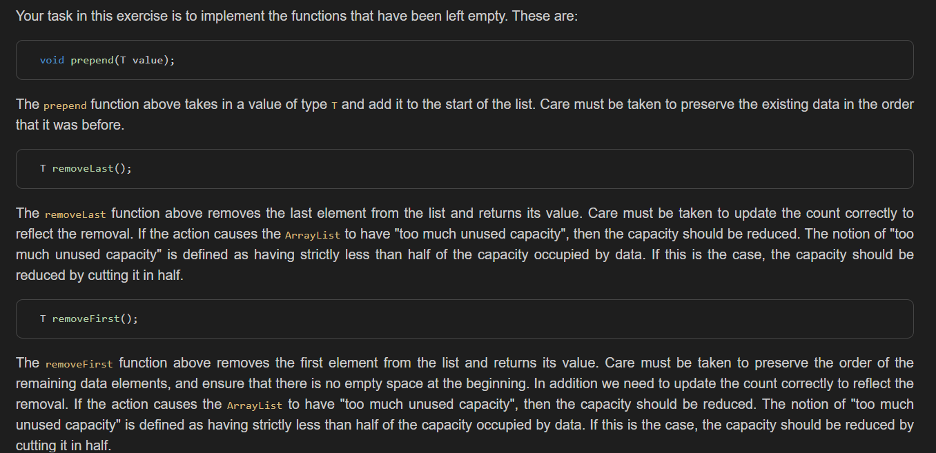  c++ Your task in this exercise is to implement the functions