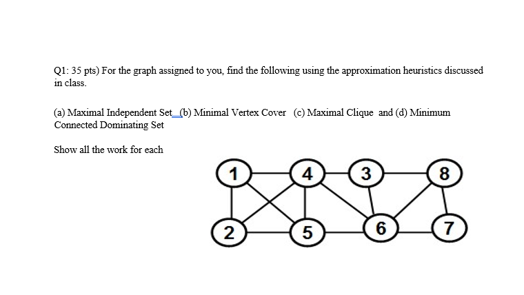 no code is needed For the graph. assigned to you, find the