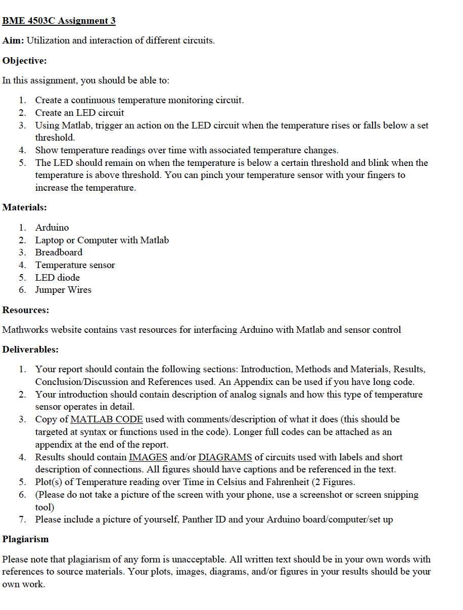 PLEASE SET UP ARDUINO AND MATLAB CODE I WILL RATE YOUR