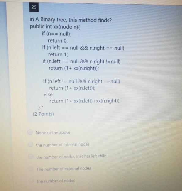  Data Structure by Java . help me quickly please .. 25