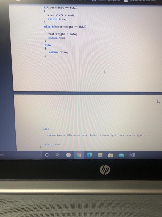 tree, implement the binary tree with the following functionalities: Tree: a constructor