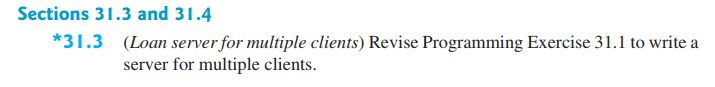 Code existing from 31.1 is listed below. --------------------------------------------------------------------------------------------------------------------------------------------------- import java.io.*; import