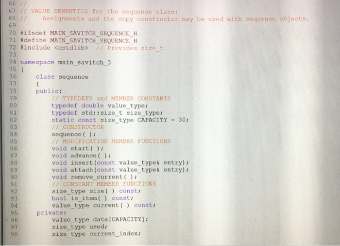 indicates: Postcondition: A return value of true indicates: a. test.size) is s,