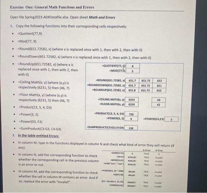  please solve this exercise on excel here is the excel sheet