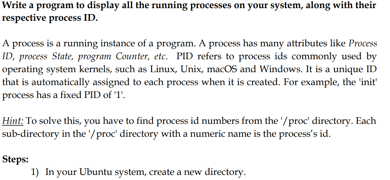 IMPORTANT: Please make sure to write the program in such a