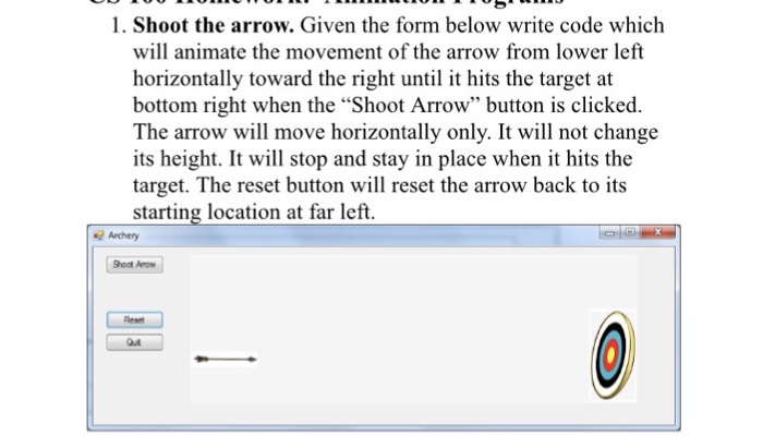 bounce: Given the form to oue the right write a program that