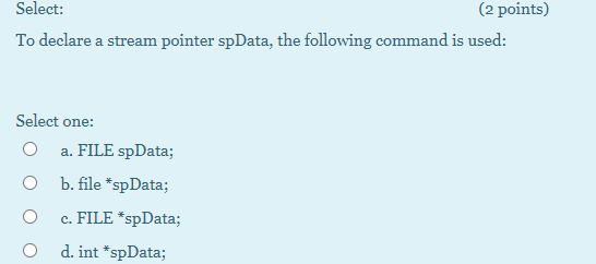 ECE.txt" in append mode having the file pointer p? Select one: a.