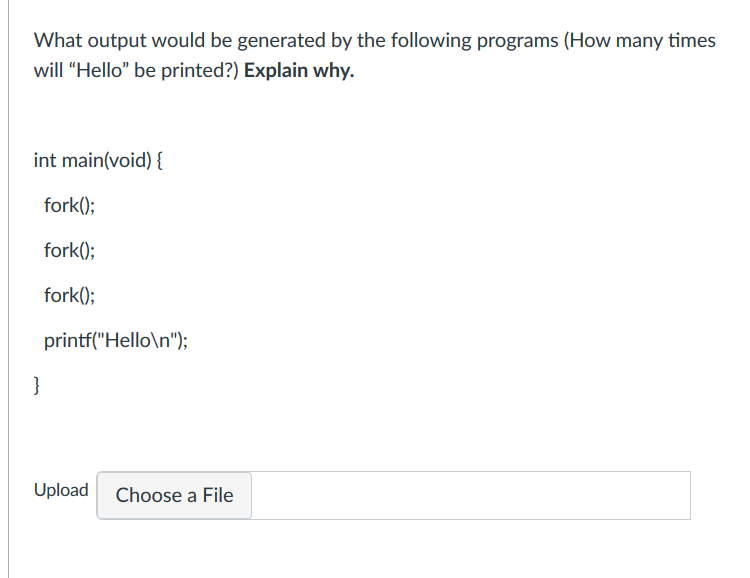  What output would be generated by the following programs (How many