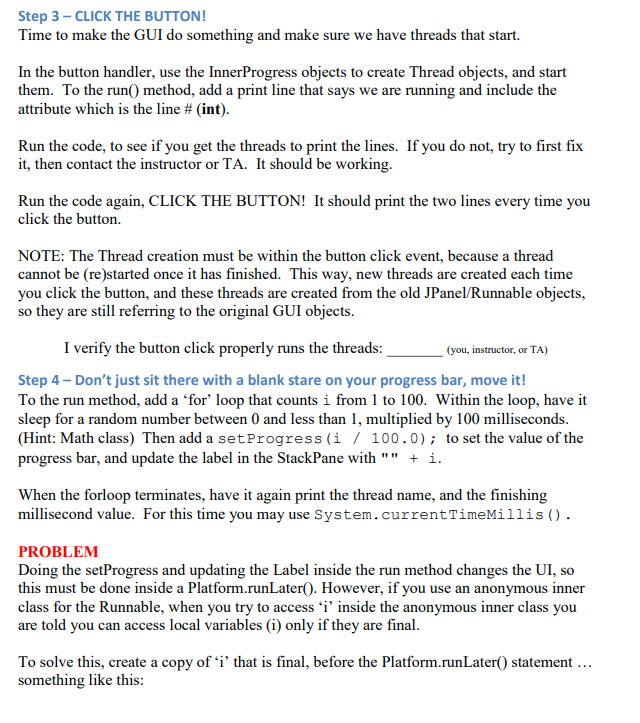 the first thread secondThread st1 = new secondThread(); // Being with the