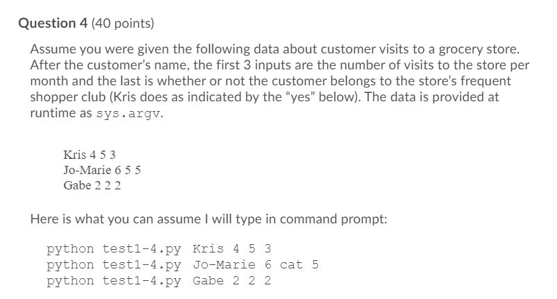 This for python. only use import sys or sysargv NO INPUT FUNCTION