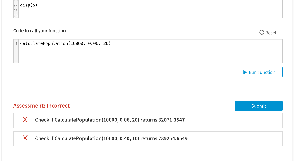 growth rate, and number of years. The population growth is calculated by: