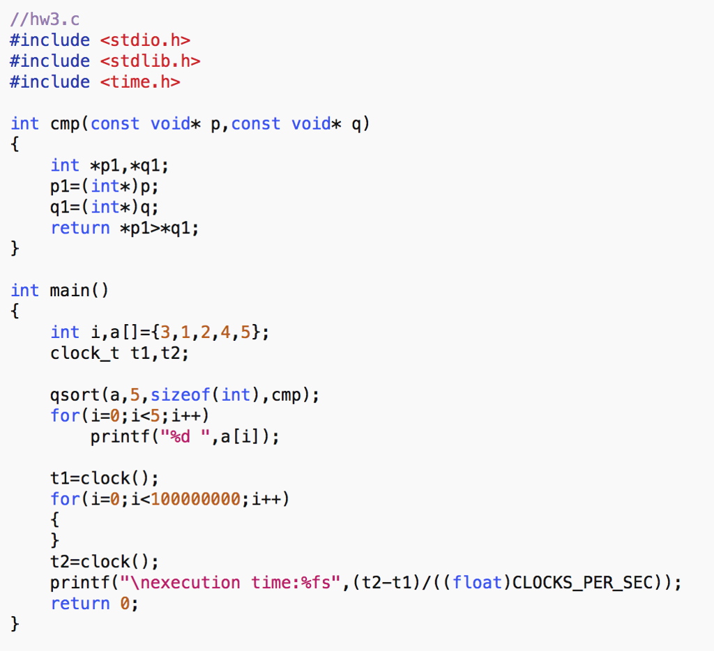 algorithms. You 1. need to implement one kind of sorting algorithm and