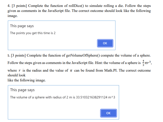 in the Javascript, and make functions Click to calculate years Click to