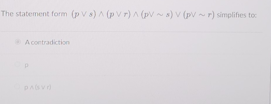  why does it simplify to p? 