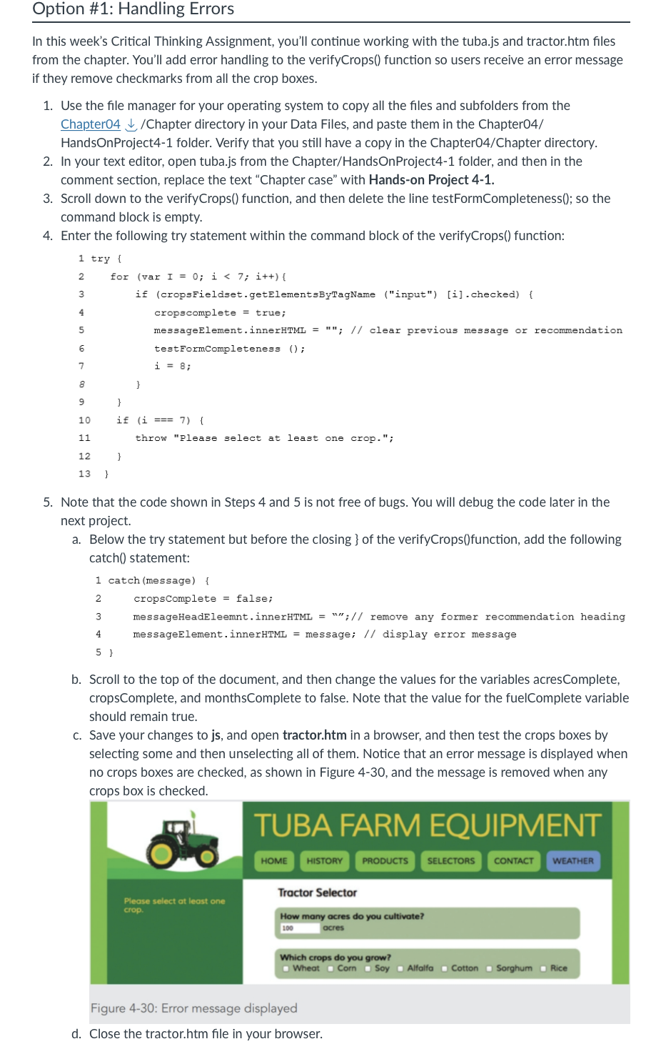 Handling Errors in Javascript if they remove checkmarks from all the crop