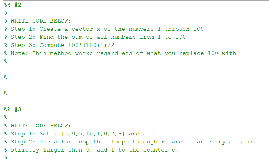  Please complete it by MATLAB %% #2 olo % WRITE CODE