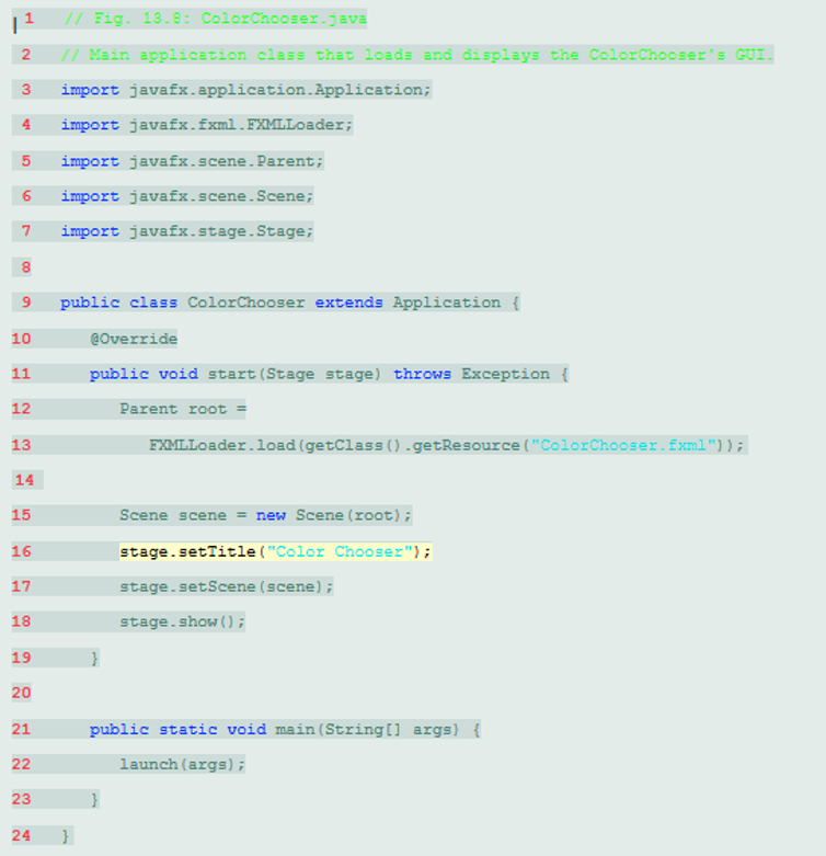 changer in chap. 13 I copied and paste them on eclipse just
