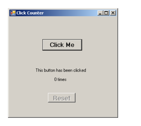 Write a Windows Forms application to display a label with a number