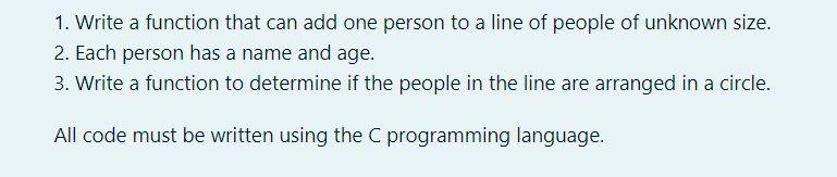 1. Write a function that can add one person to a