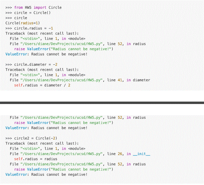 Circle class. 1. Modify the Circle class given in 3 ways: (a),