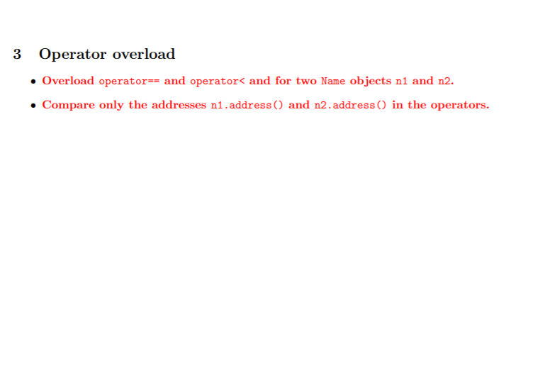 need to use using namespace std; ! 2 Class Name Write a