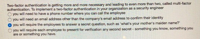 Please answer this question correctly and asap. It's a Computer Security and