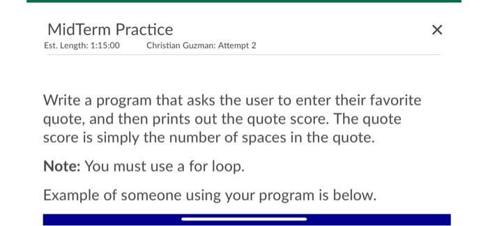  Write a program that asks the user to enter their favorite