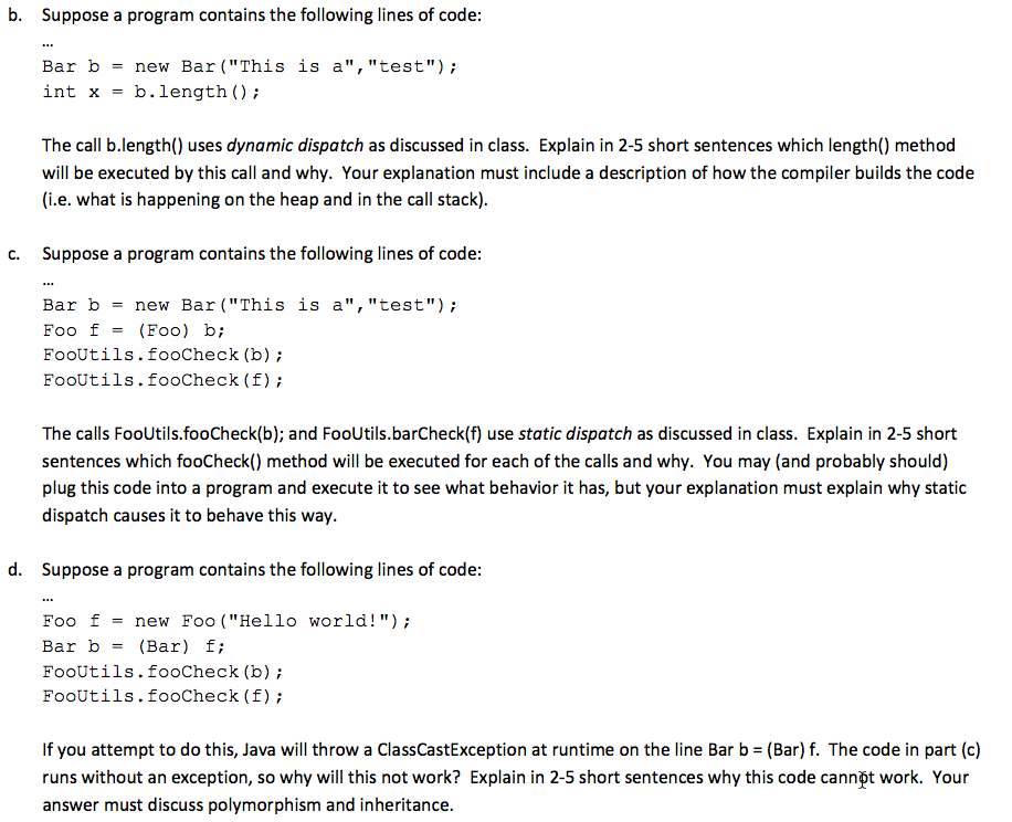 class Foo private String my public Foo (String m) this .mystring m;