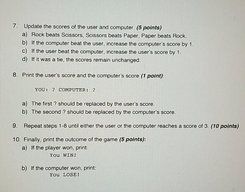 Compile without errors. (20 points) B. Run without errors. (20 points) C.