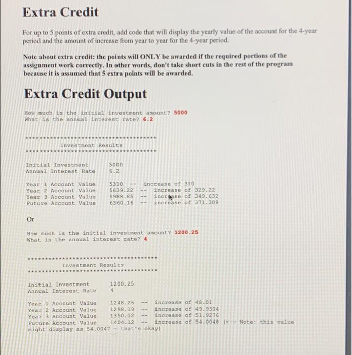 after a 4-year period with a fixed interest rate. Basic Program Logic