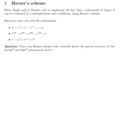Need help ? Write the maple code to rearrange the polynomial using