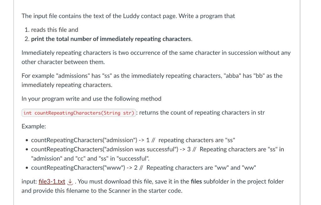 IN JAVA, the input txt is named p4.txt and the starter