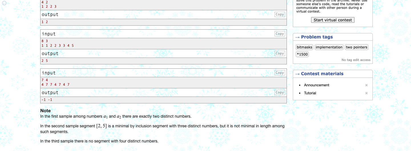 B. Array time limit per test: 2 seconds memory limit per test: