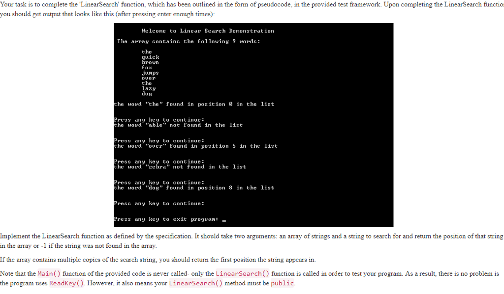 C# SAMPLE CODE: using System; using System.Collections.Generic; using System.Linq; using System.Text; namespace