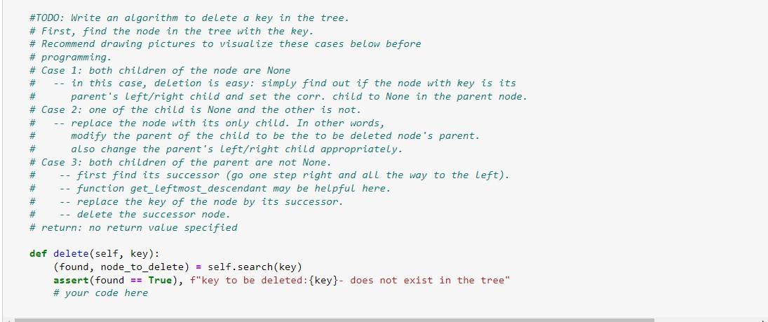descriptions of functions carefully and complete them according to description. You should