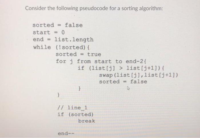  java programming please **DETAILED EXPLANATION REQUIRED** Consider the following pseudocode for