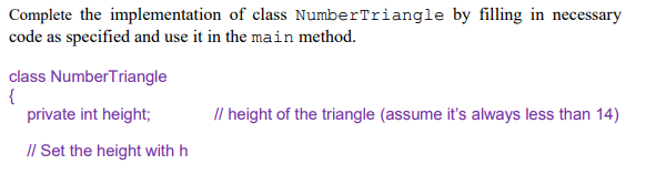 than 10), draws a triangle of numbers, and rotates it 90 degrees,