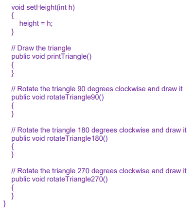 180 degrees, and 270 degrees clockwise as in the following example. i